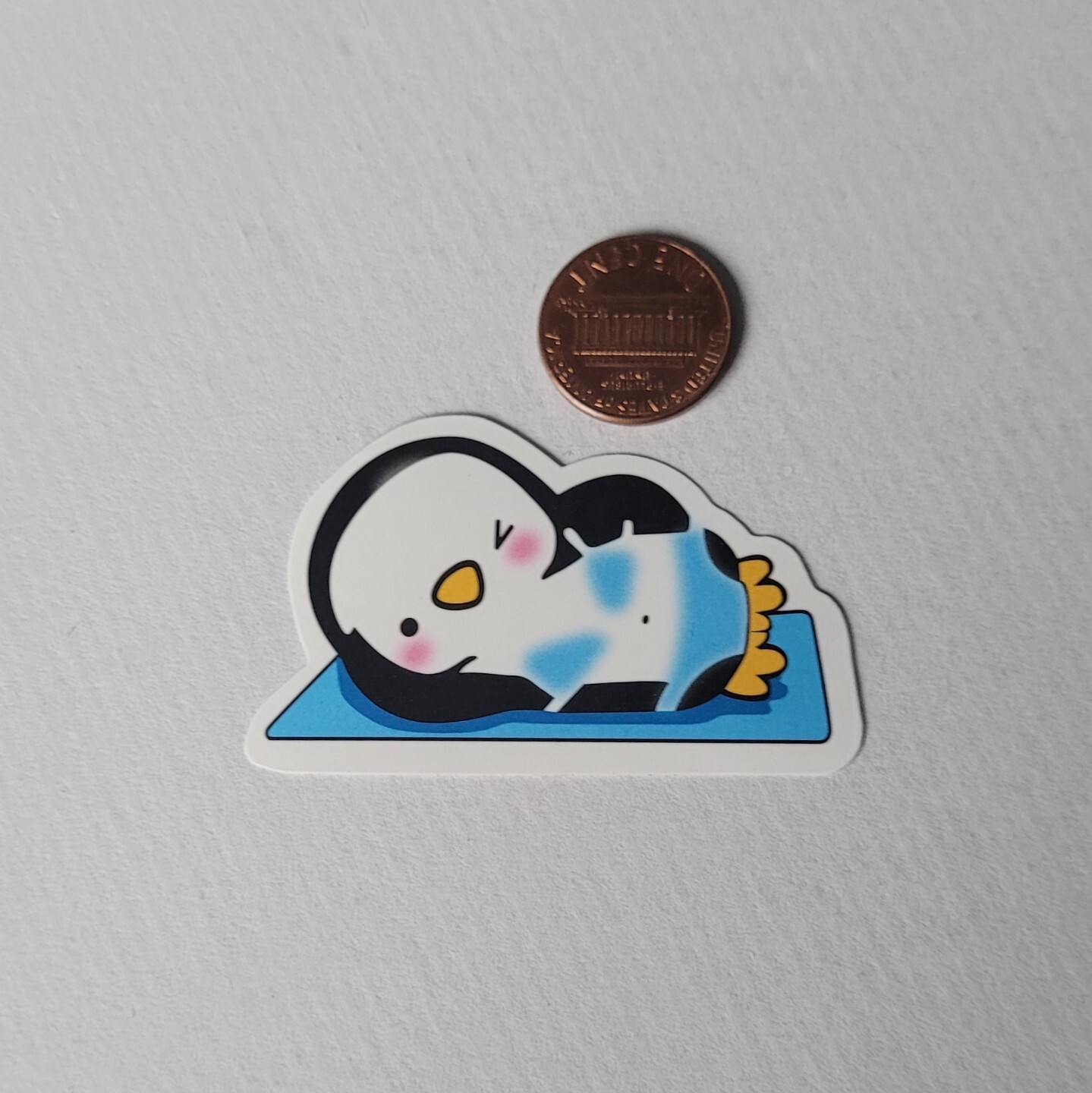 Penguin bikini model vinyl Sticker beach babe ice icy pageant miss america world