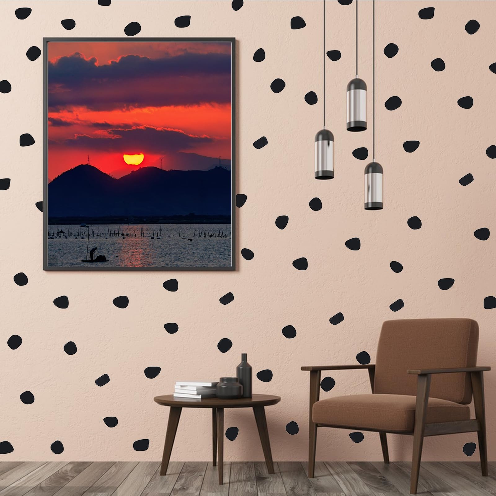 500 Irregular Polka Dots Wall Stickers – Peel & Stick Boho Wall Decals for Ho…