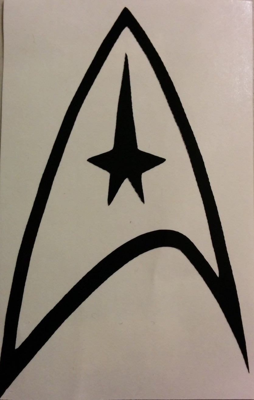 Star Trek Starfleet Logo vinyl sticker decal home laptop choose color/size