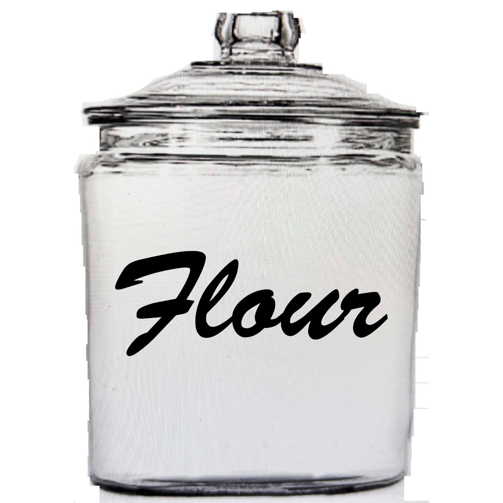 Cornstarch label canister jars storage custom Pantry kitchen organization vinyl