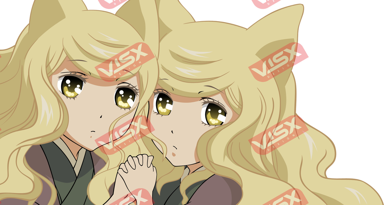Holo 6 Spice And Wolf Anime Peeker Bumper Sticker Car Decal Waifu Vinyl