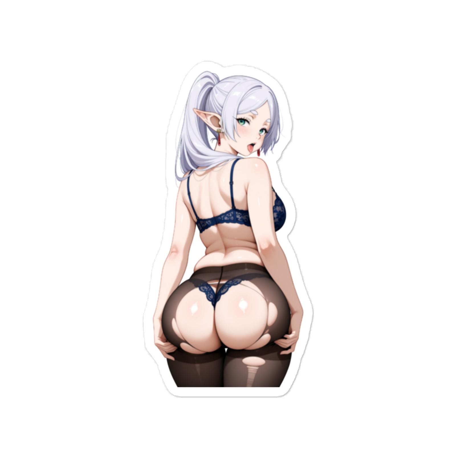 Frieren Anime Sticker – 6″ Tall Waifu Weatherproof Vinyl Car Decal