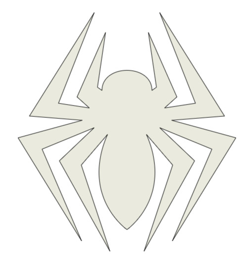 Vinyl Decal, Spider, Reflective White/Light Gray, Various Sizes, Indoor/Outdoor