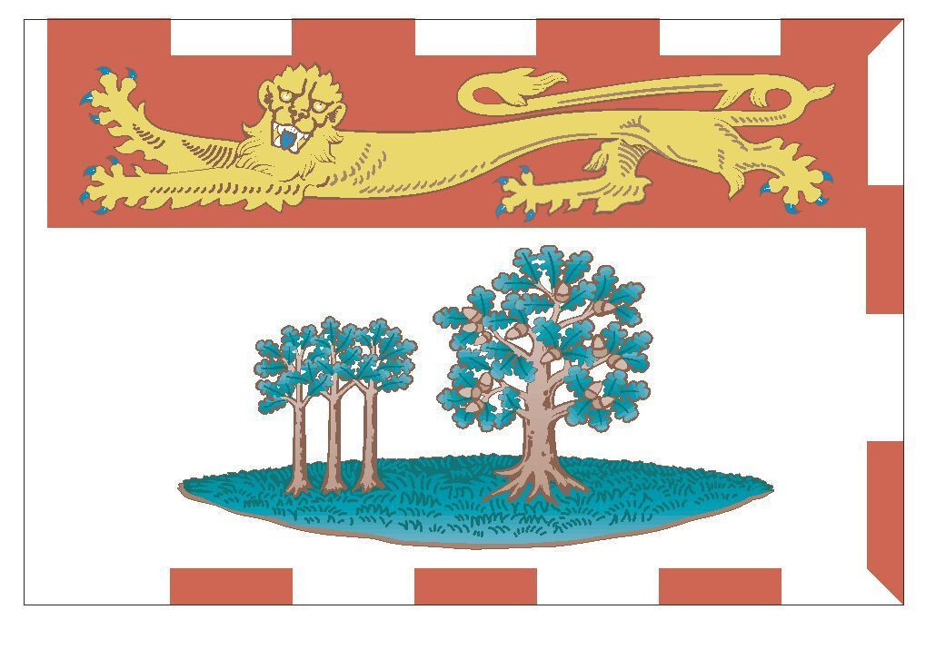 Prince Edward Island Flag Sticker Decal F403