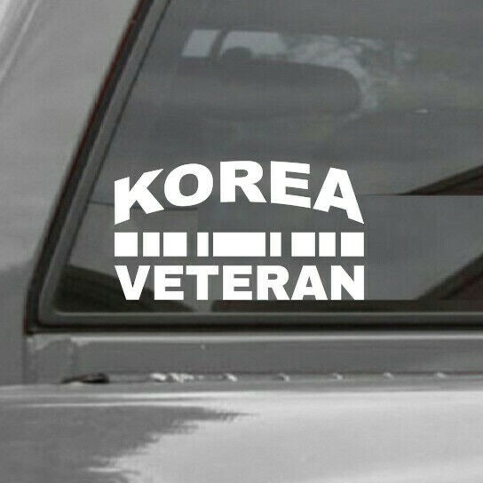 Korea Veteran Vinyl Window Decal Sticker