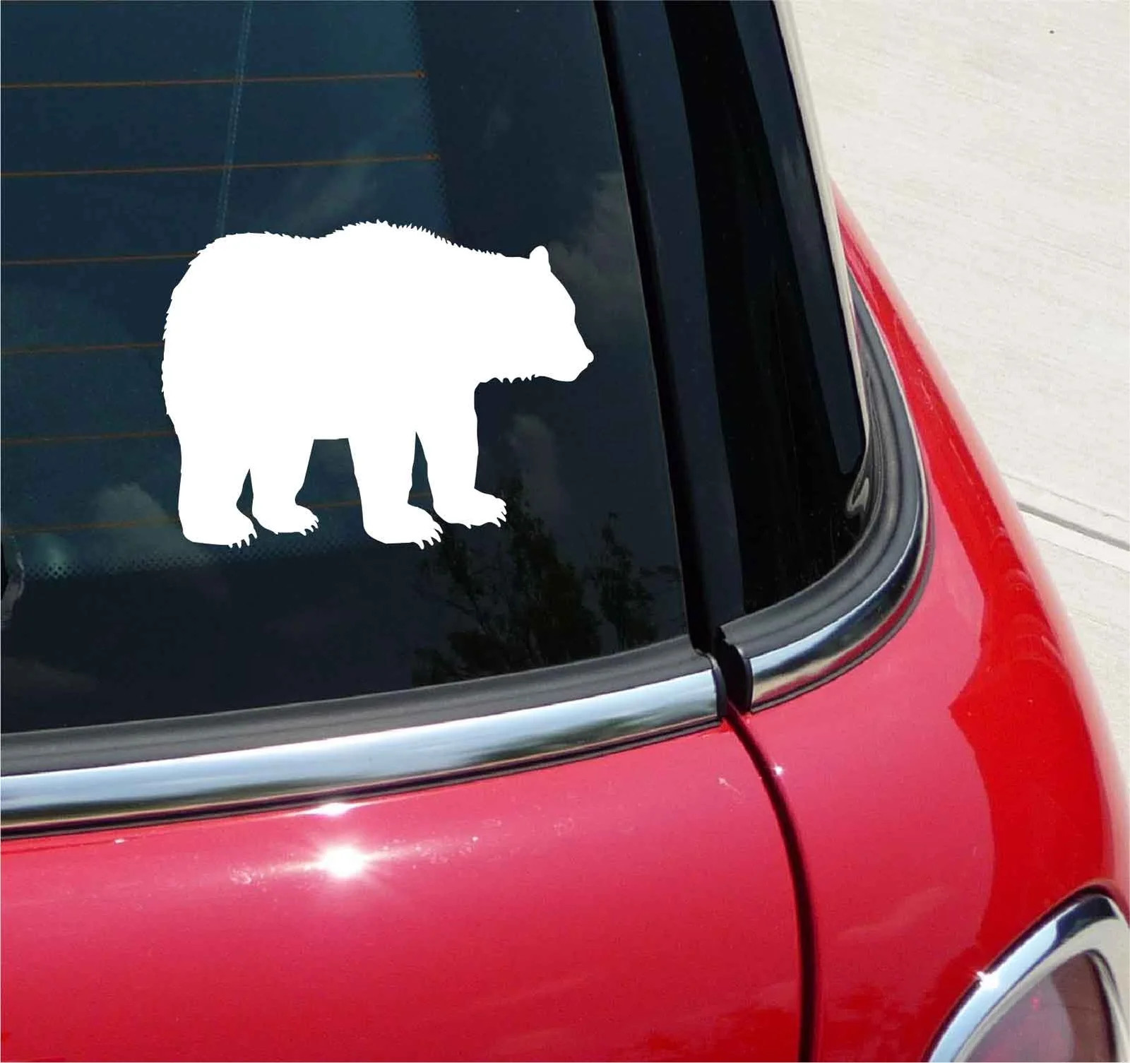 BEAR DECAL STICKER GRIZZLY BLACK POLAR FUNNY OUTDOORS CAR TRUCK HIKE