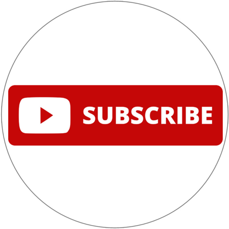 Subscribe – 3 Pack Circle Stickers 3″ x 3″ – Internet Video Creator Channel