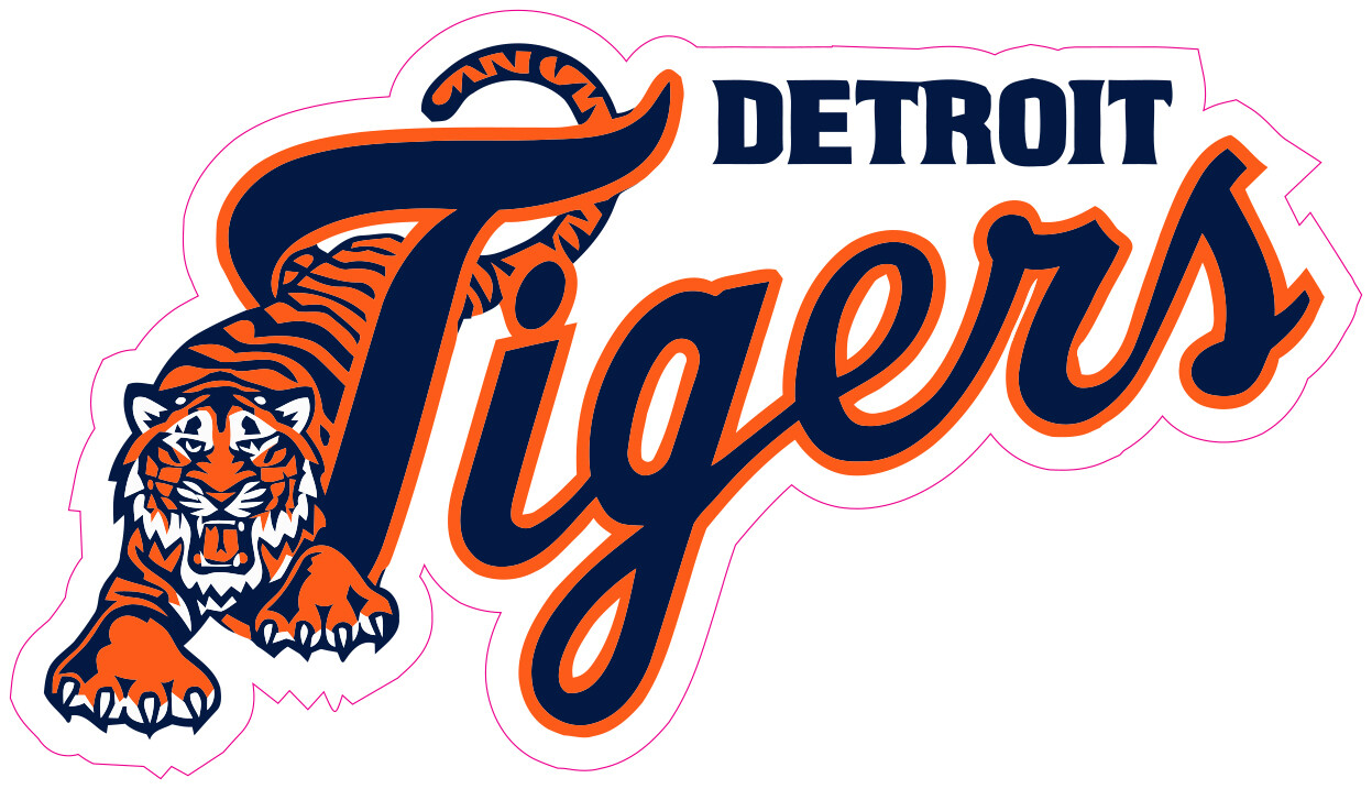 Detroit Tigers Vinyl Decal Sticker Car Truck Bumper Tumbler Mug