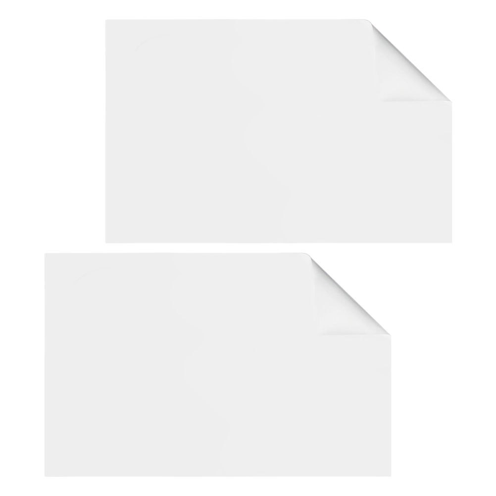 2 Rolls Large Whiteboard for Wall Dry Erase Stickers Labels Fridge Magnetic