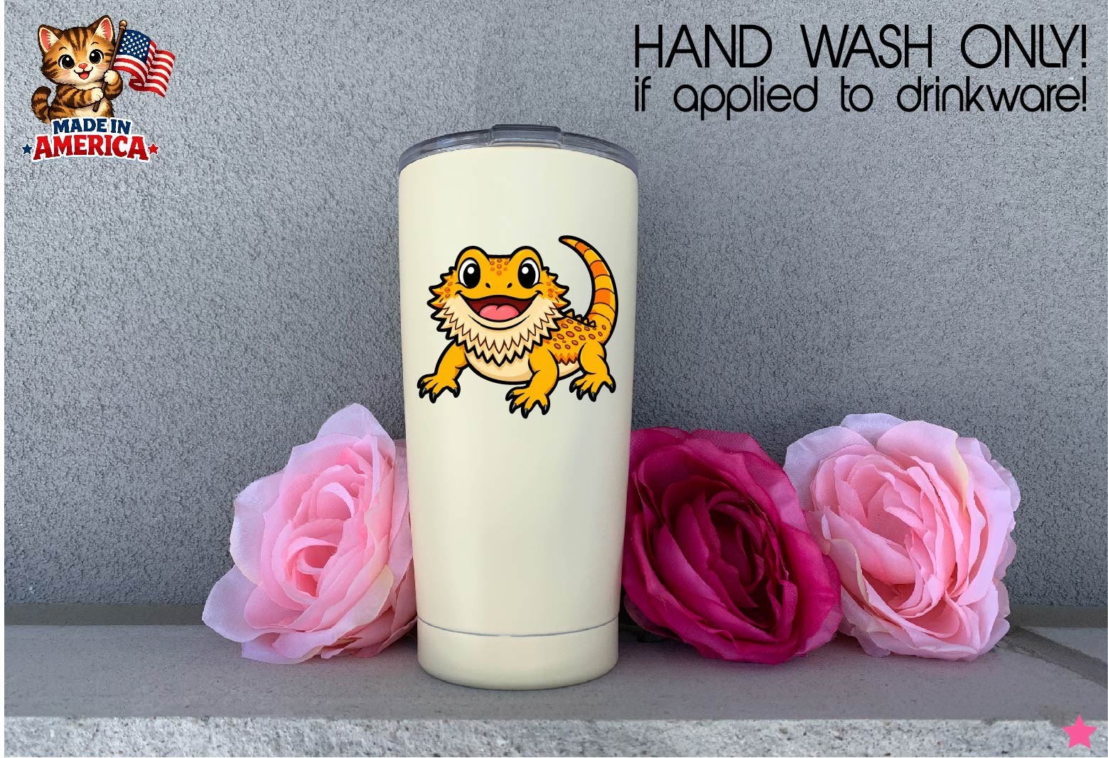Bearded Dragon Decal Sticker Pet Beardie Reptile Herps Love Life Lizard Scales