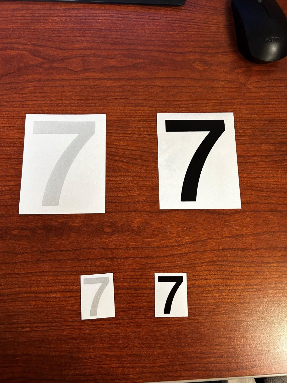 3M Reflective Numbers – 1.5″ and 4″ Sizes – Black and White Variations