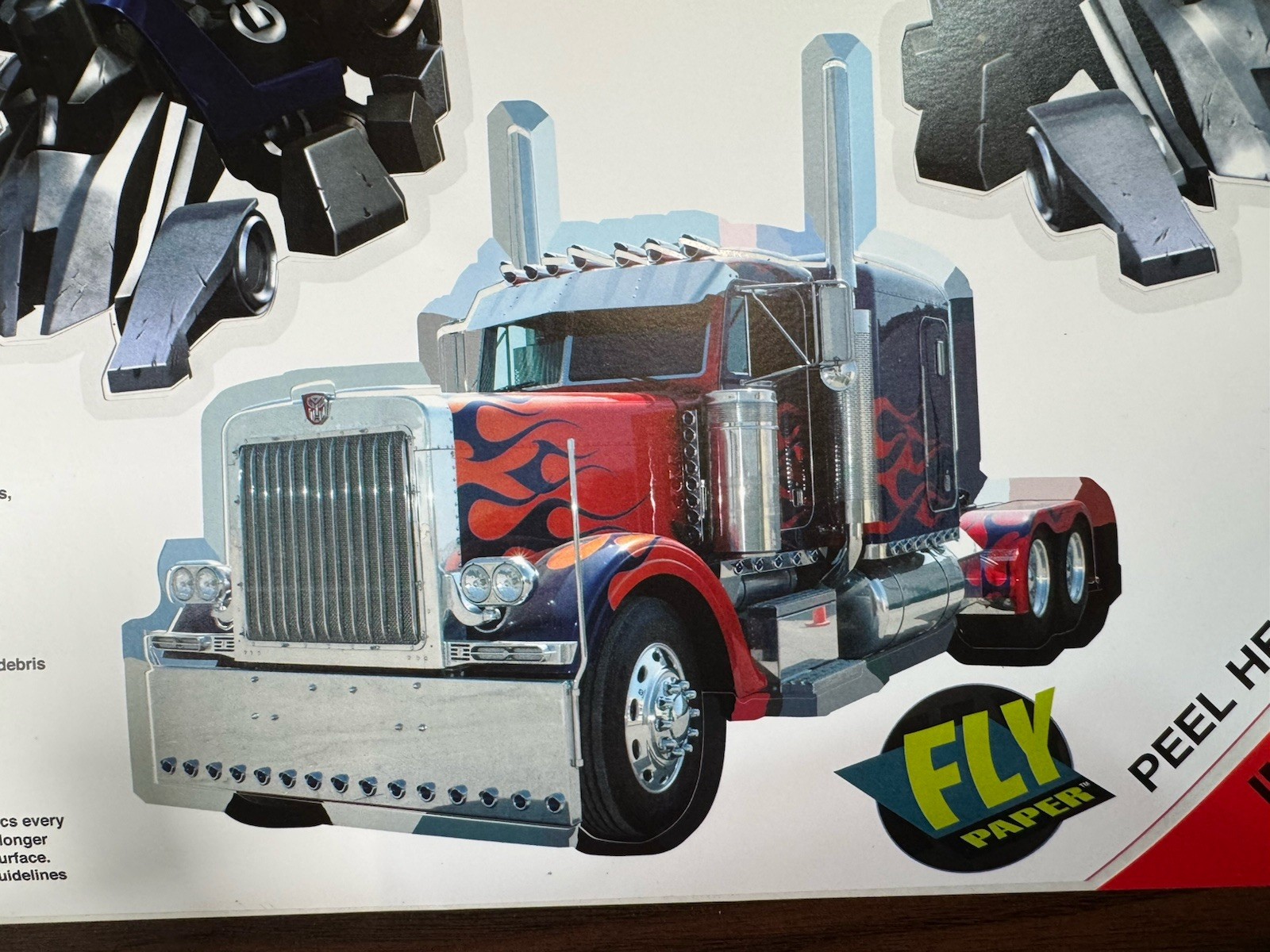 Transformer Optimus Prime Wall Decal 24” x 18” Wall Graffix Sticker * See Desc…