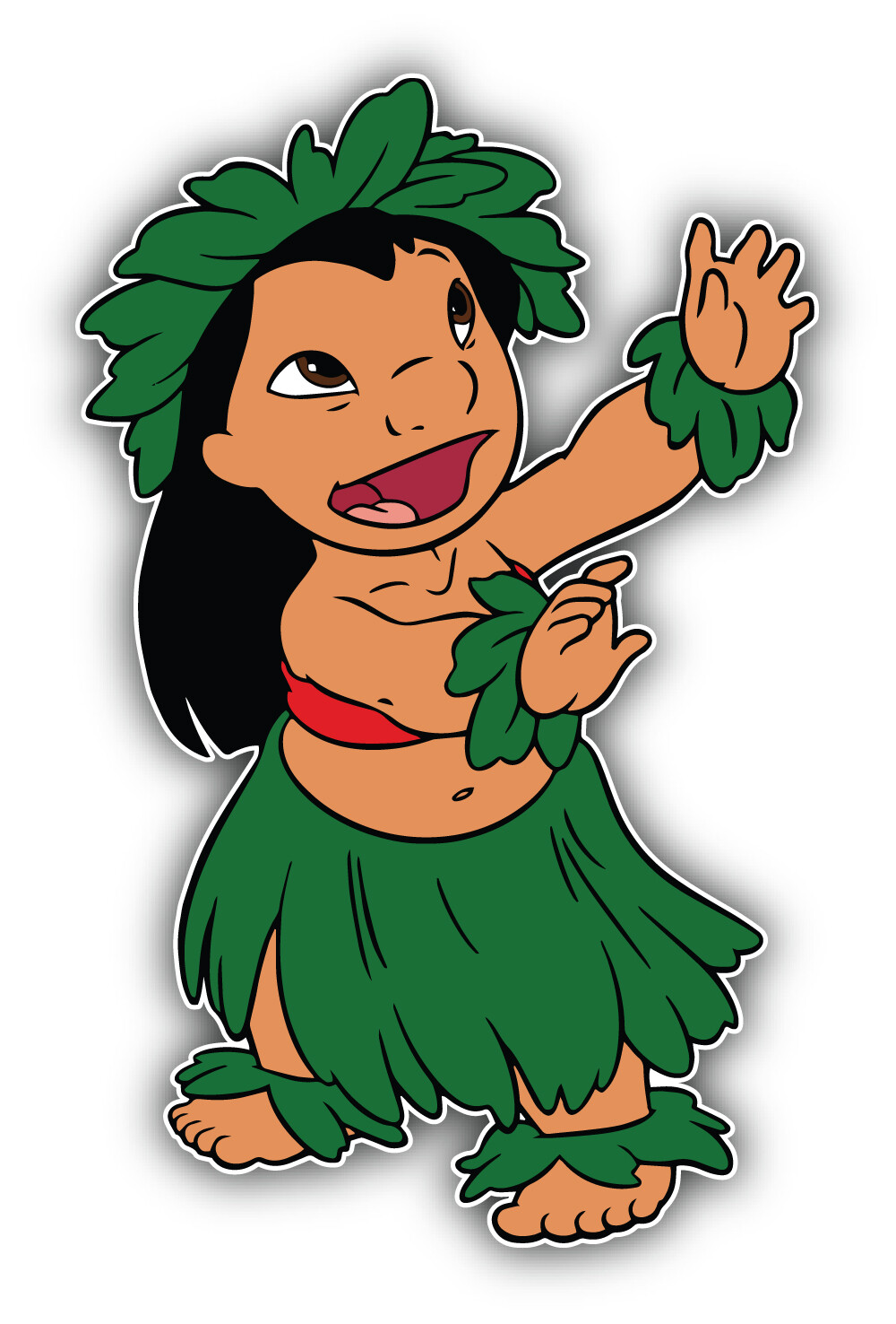 Lilo & Stitch Cartoon Hawaii Sticker Bumper Decal – ”SIZES”