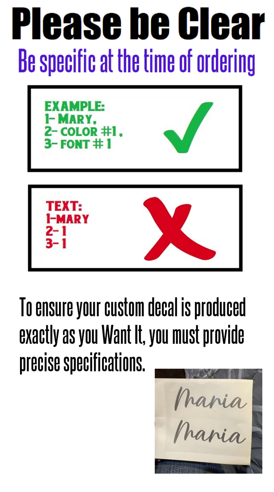Custom Text Vinyl Lettering Sticker Decal Personalized ANY TEXT – ANY NAME [A14