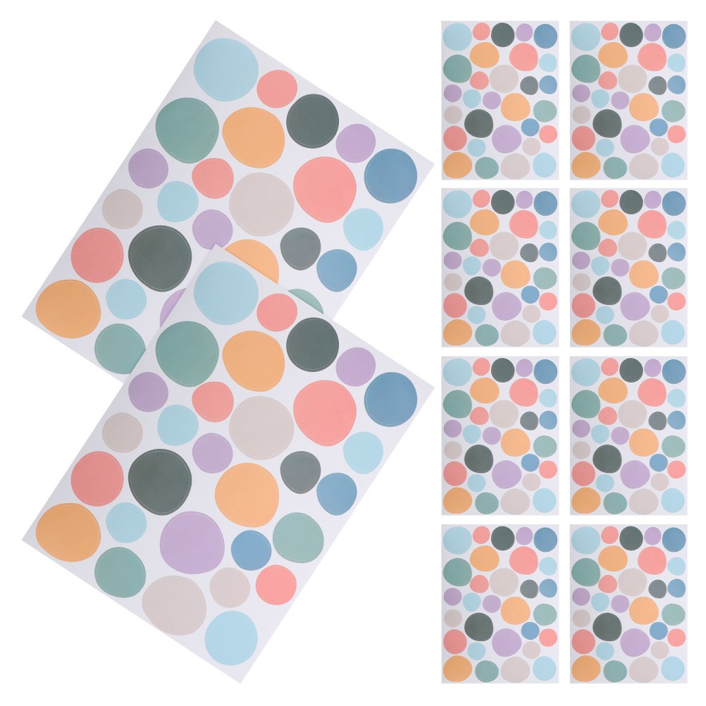 10 Pcs Colorful Irregular Dot Wall Decals Boho Stickers Self Adhesive Nursery