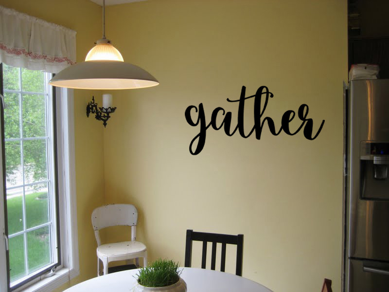 GATHER Kitchen Dining Room Wall Art Decal Decor Home Lettering wall sticker