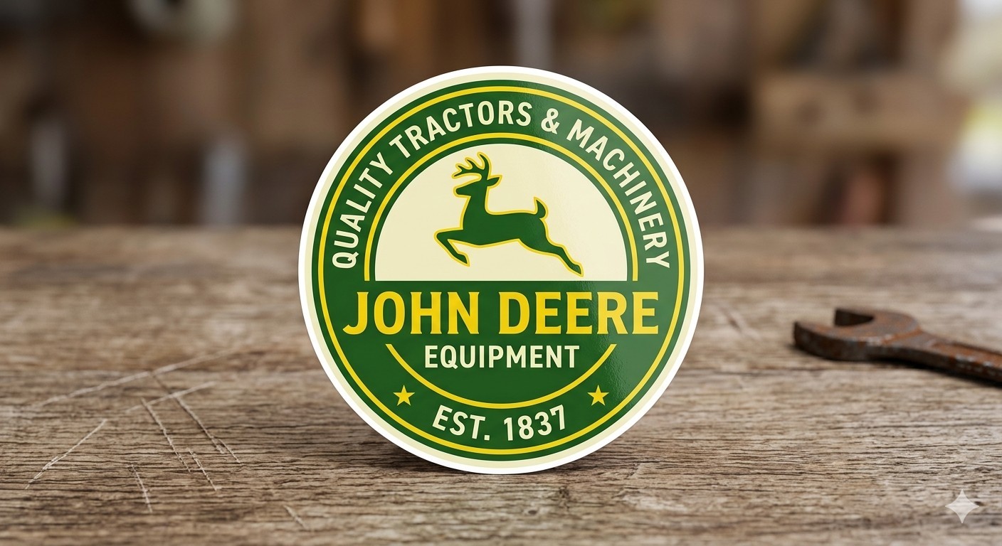 John Deere Decal Sticker Phone Laptop