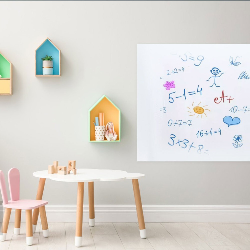 White Board Stick on Wall Large Dry Erase Whiteboard Paper Stickers