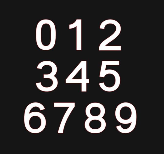 Large Number Stickers Mailbox Address 5″ Vinyl Decal Building House Business Car
