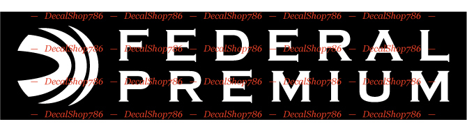 Federal Premium Ammo – Hunting/Shooting – Vinyl Die-Cut Peel N’ Stick Decals