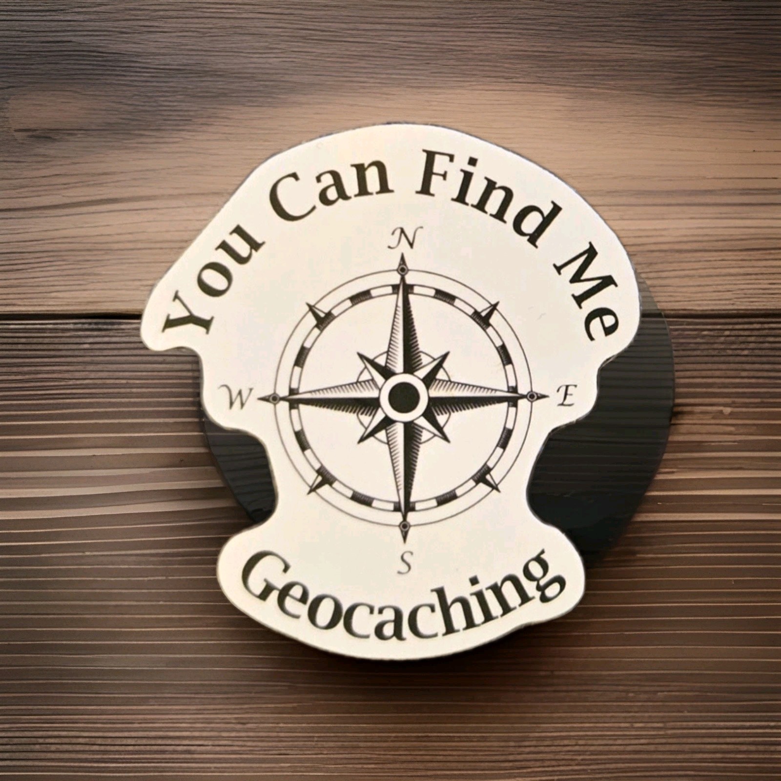 You Can Find Me Geocaching 2″x 2″ Vinyl Decal Sticker Compass Geocache Map Hunt
