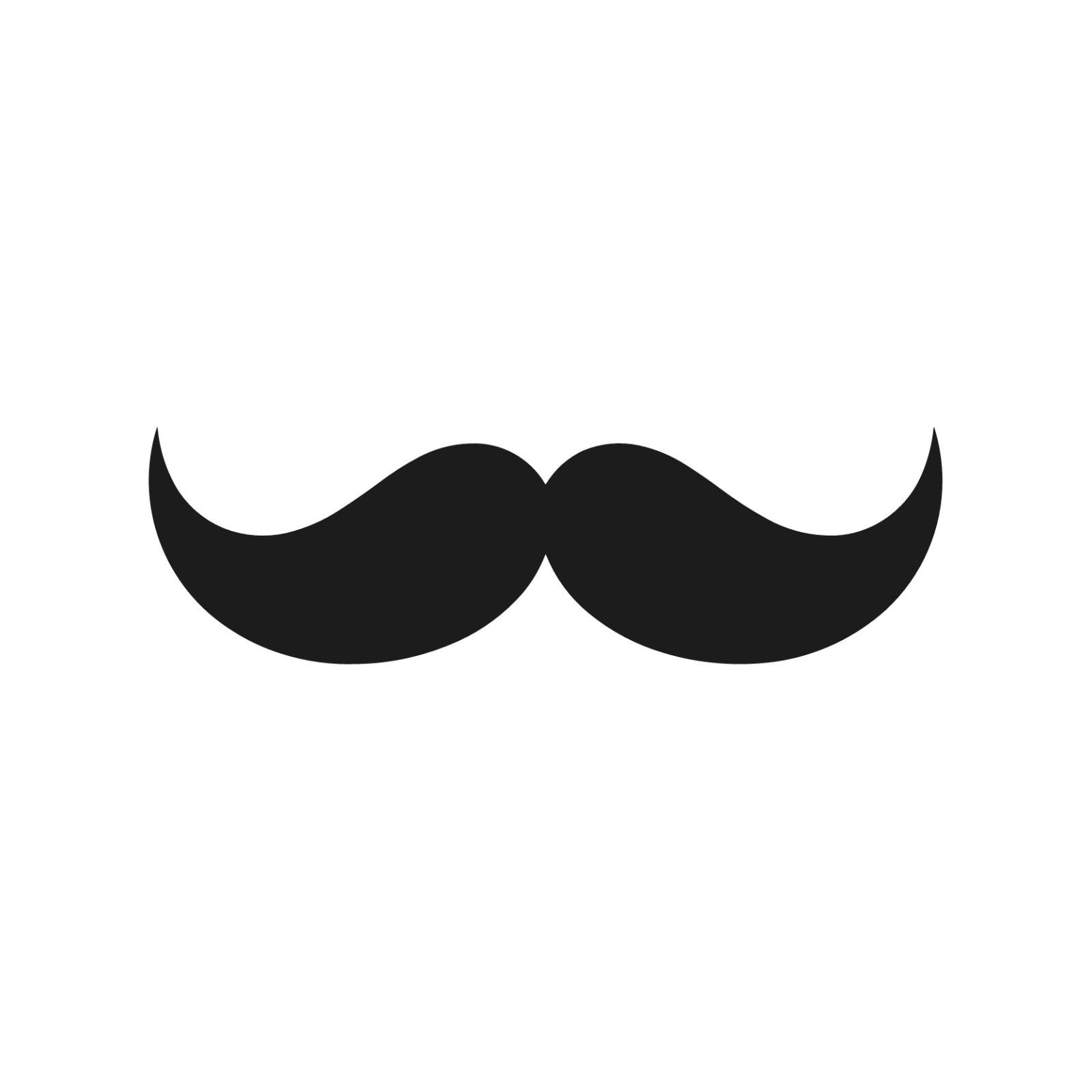 Hungarian Mustache Vinyl Decal Classic Curled Mustache Sticker Barber Shop