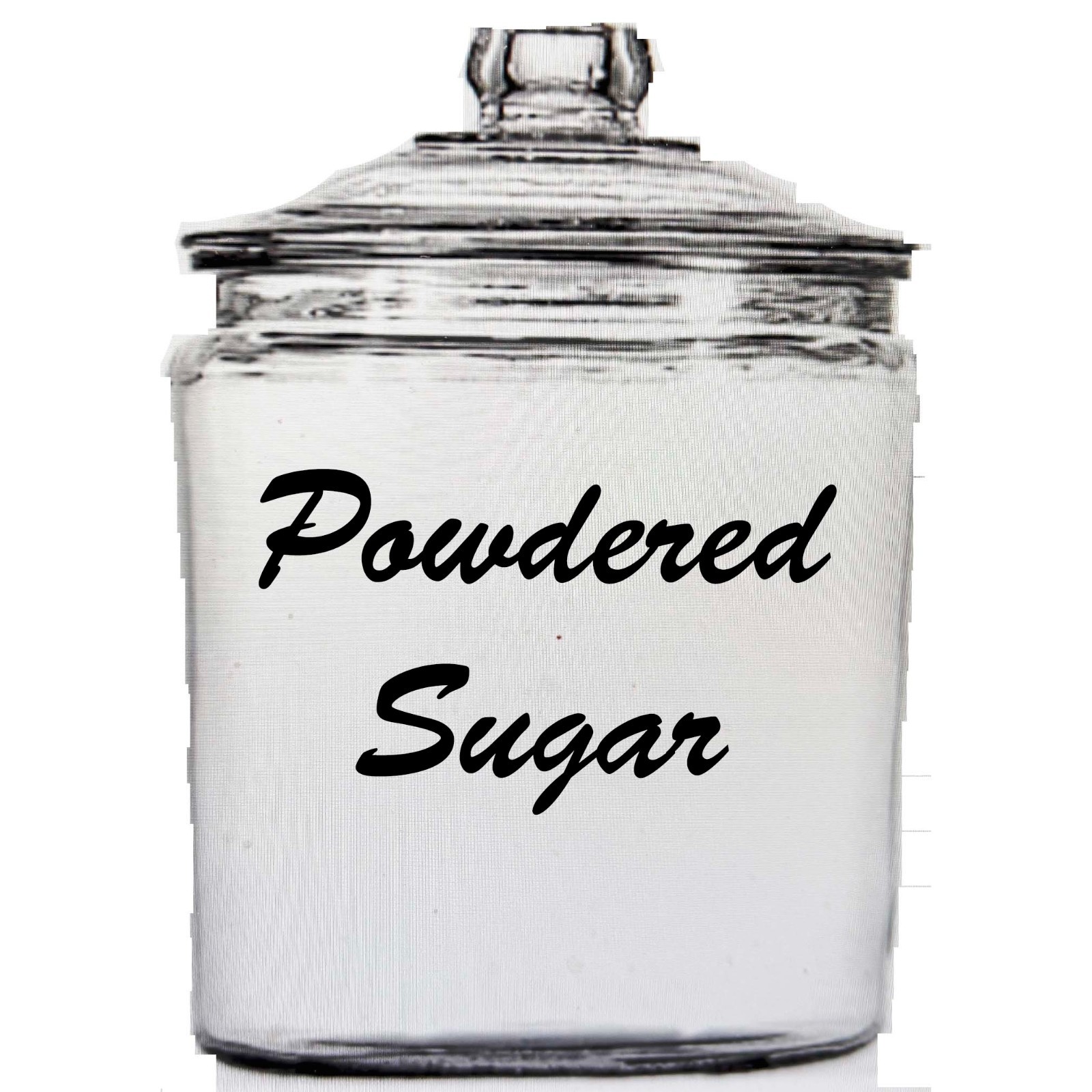 Cornstarch label canister jars storage custom Pantry kitchen organization vinyl