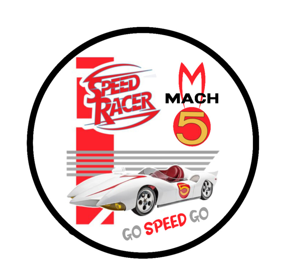 Speed Racer (Mach 5) – 4″ Handmade Vinyl Decal Sticker Car Truck Laptop Cooler