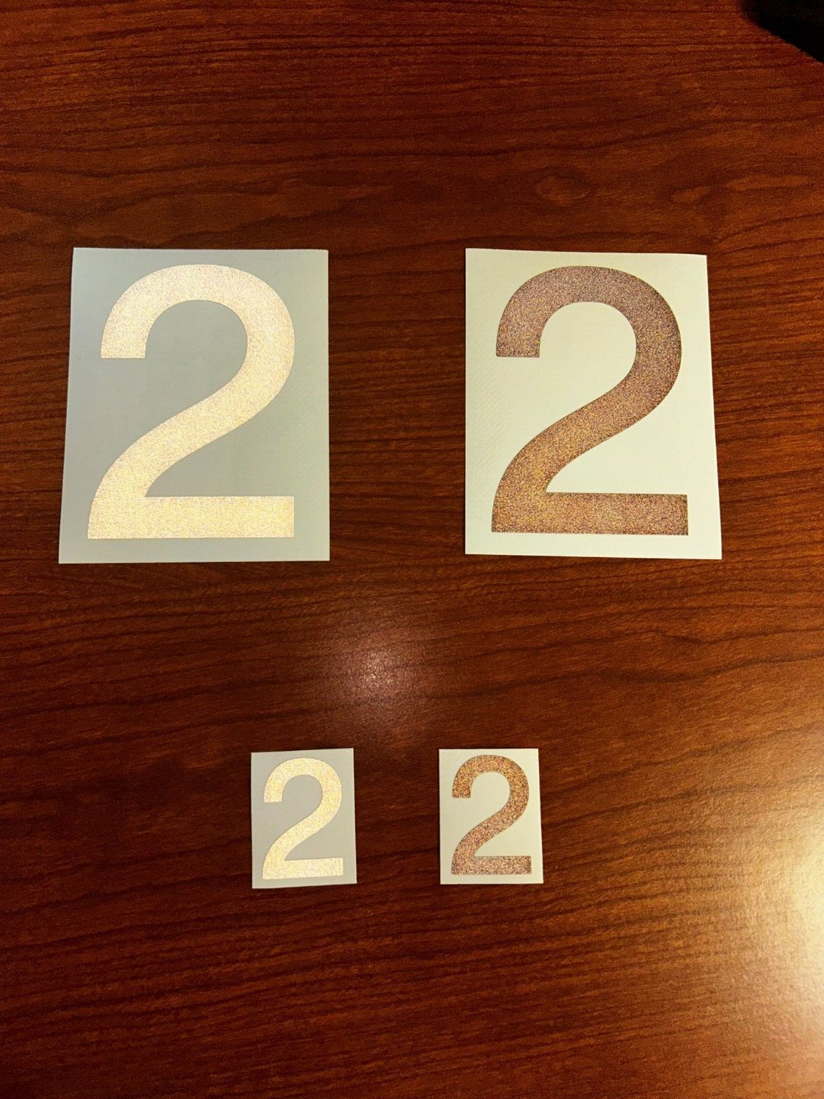 3M Reflective Numbers – 1.5″ and 4″ Sizes – Black and White Variations