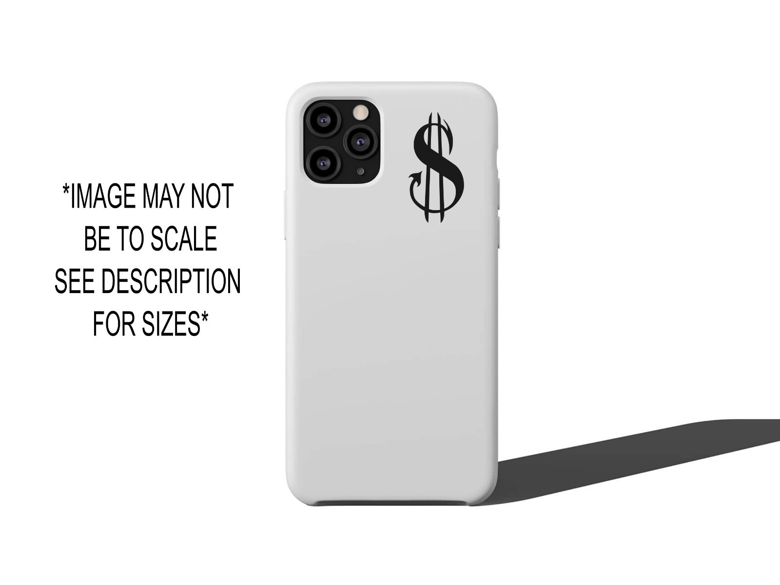 Devil Dollar Sign Decal, Evil Dollar Symbol, funny sticker, you choose color
