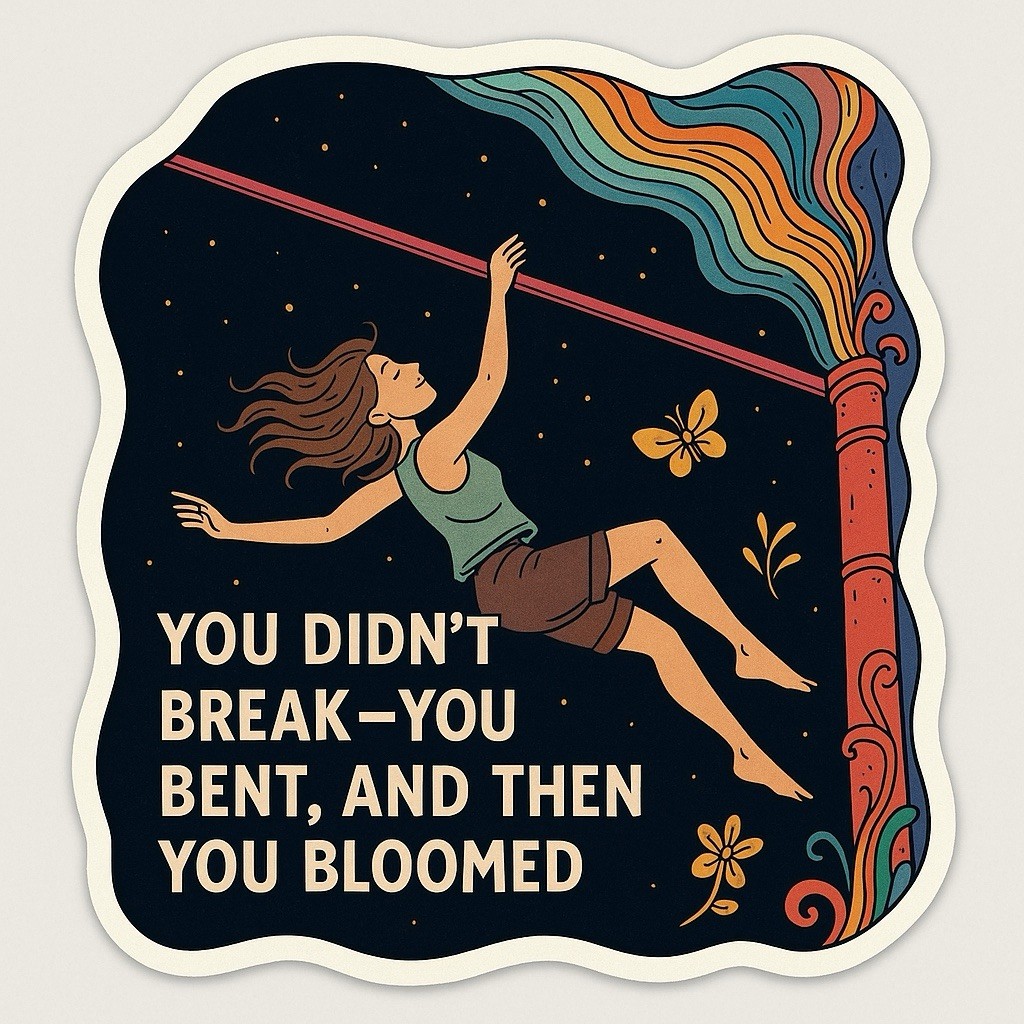 Motivational Cosmic 3″ Sticker You’re Growing Quietly Healing Growth Self Love