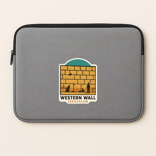 Western Wall Jerusalem Iron On Heat Transfer Vinyl HTV Die-Cut Symbolic Landmark