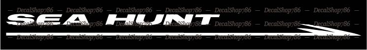 Sea Hunt Boats -Outdoor Sport- Car/SUV/Truck Vinyl Die-Cut Peel N’ Stick Decals