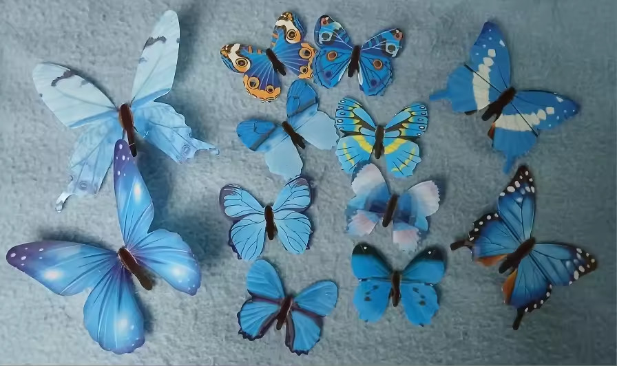 12PCS 3D Luminous Butterfly Wall Stickers DIY Home Decor Modern Art Gift