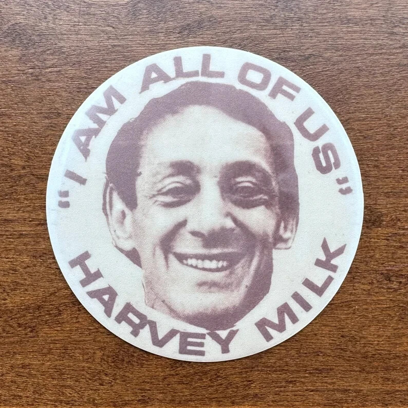 Harvey Milk Vinyl Decal Sticker 3″ LGBTQ Gay Rights Pride Durable Weatherproof