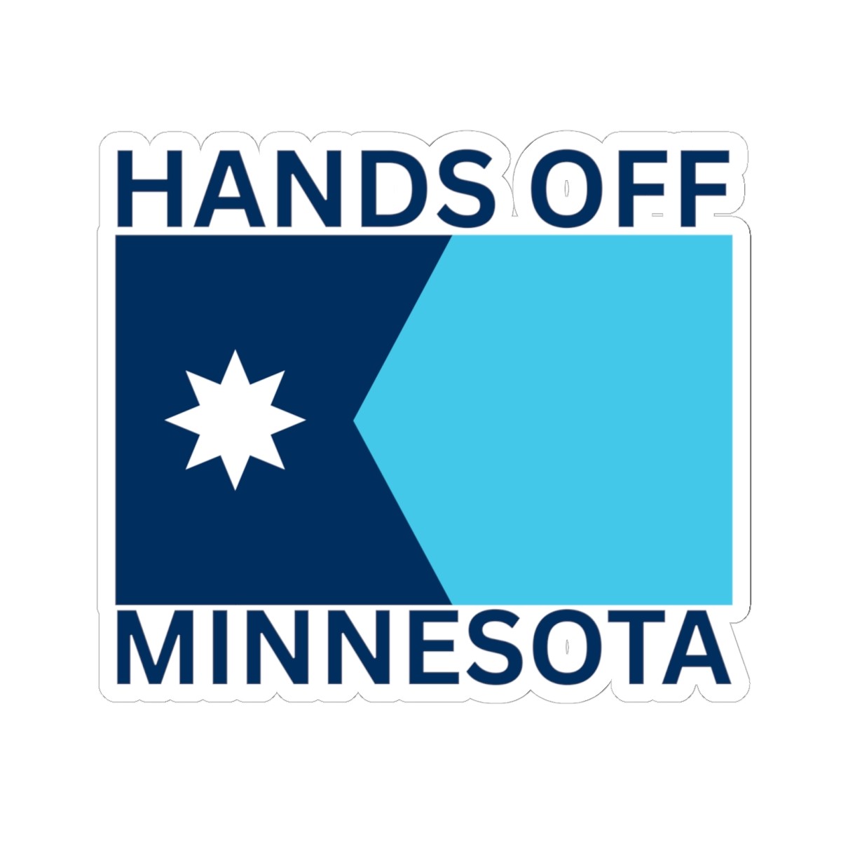 Hands Off Minnesota Loon Salt the Streets sticker Fight ICE Get out
