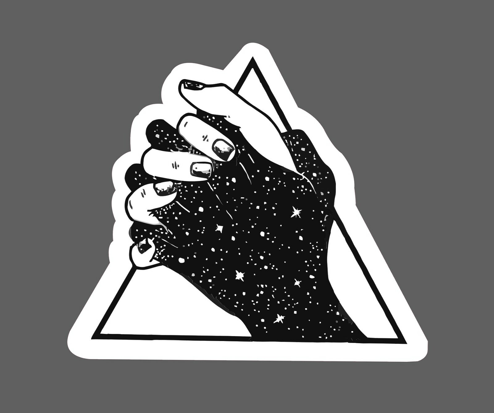 Clasped Hands Sticker Unity Waterproof – Buy Any 4 For $1.75 Each Storewide!