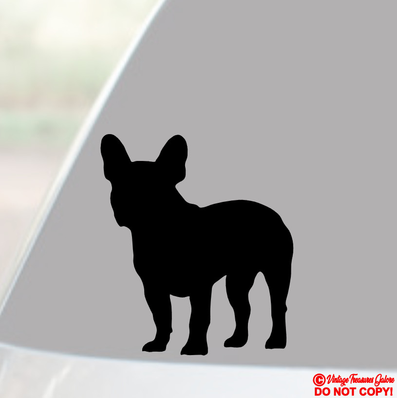 FRENCH BULLDOG Vinyl Decal Sticker Car Window Bumper FRENCHIE DOG PUPPY LOVE JDM