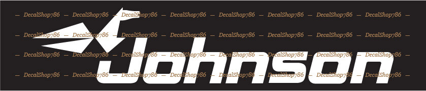 Johnson Outboard – Outdoor Sports – Vinyl Die-Cut Peel N’ Stick Decals/Stickers
