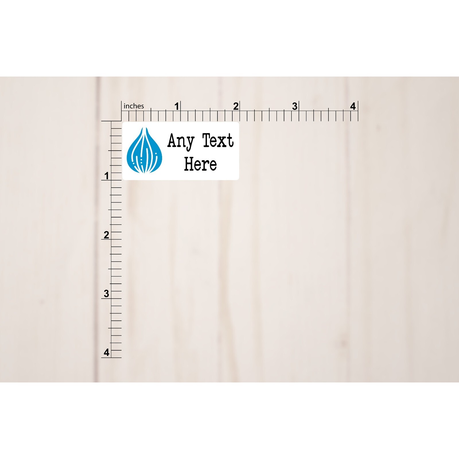 Custom Stickers From Your Design or Any Text 2″ x 2″, 2″ x 1″, 3″ x 1″