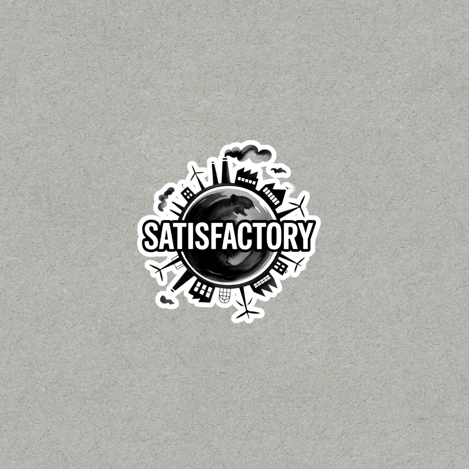 Industrial Earth Global Production Eco Graphic Sticker #6768