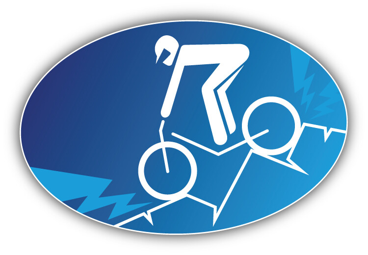 Mountain Cycling Sport Emblem Car Bumper Sticker Decal