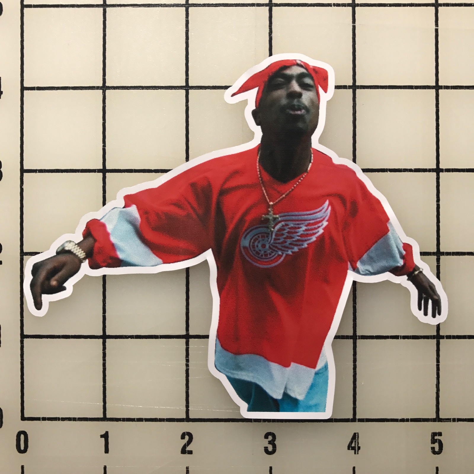 Tupac Shakur 2pac Makaveli 5″ Wide Multi-Color Vinyl Decal Sticker – BOGO