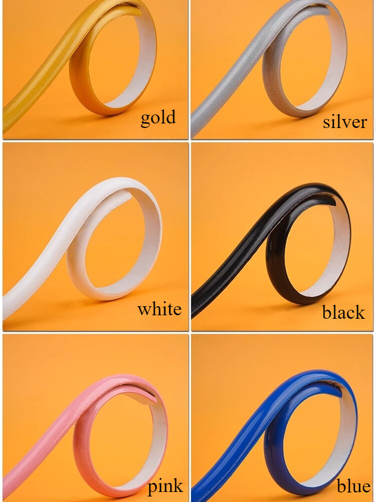 1M Self-adhensive Semi-circular Line Strip Arc Edge Window Door Mirror Trimming