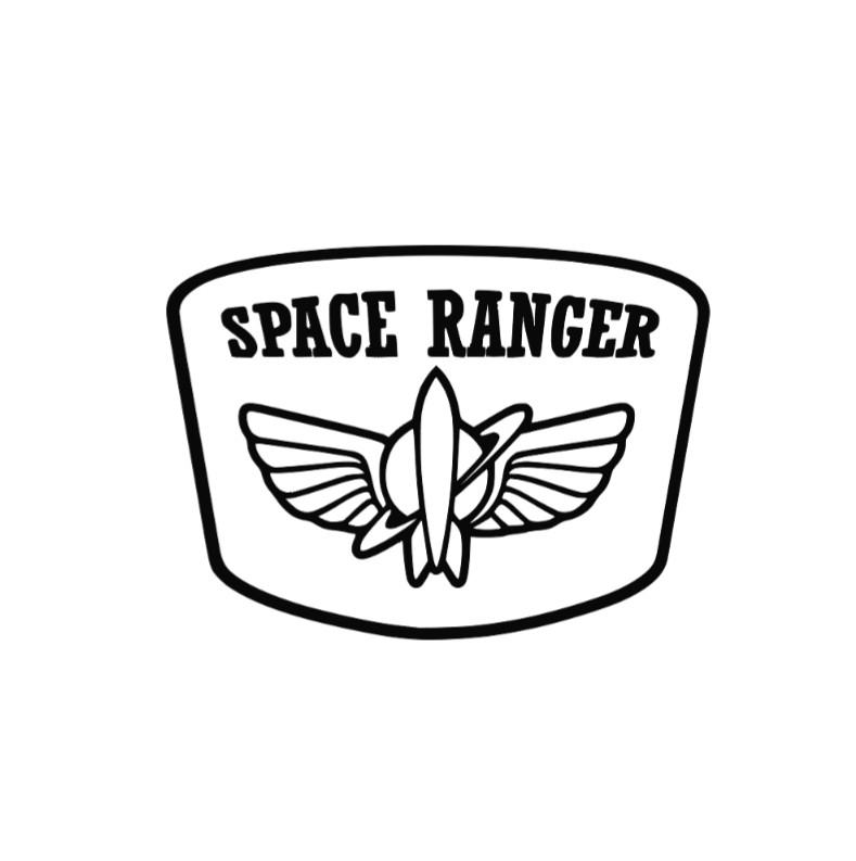 Space Ranger Vinyl Decal Sticker -Multiple Colors & Sizes- FREE SHIPPING