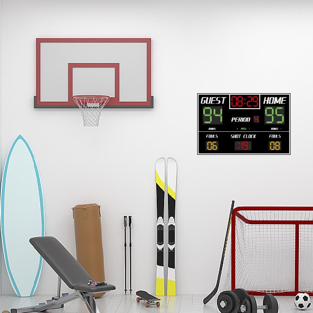 Basketball Scoreboard Wall Stickers Adhesive Decals Basketball Scoreboard Wal…