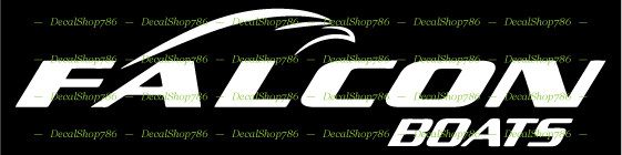FALCON Boats – Outdoor Sports- Vinyl Die-Cut Peel N’ Stick Decals & Stickers