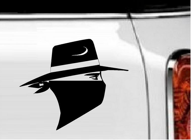 Bandit Outlaw Vinyl Decal Home Décor 5″ x 6″