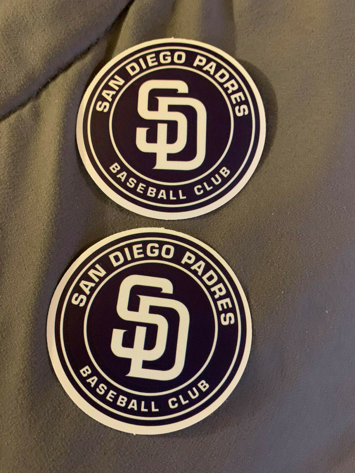 Lot of 2 SAN DIEGO PADRES 2 1/2″ x 2 1/2″ Team Logo Stickers FAST! FREE SHIP!