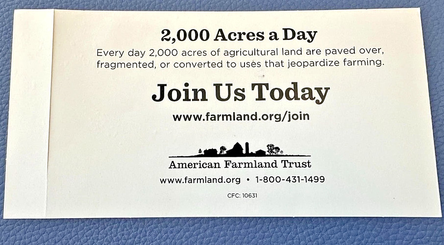 “Keep America Bountiful” American Farmland Trust Decal Sticker 7.5″ x 3.75″ NEW